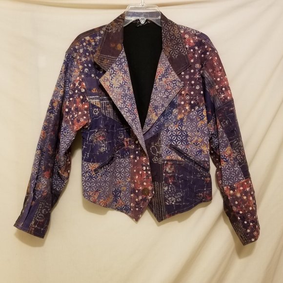 EXOTIC 100% Cotton Women's Loose Fitting Jacket size M - Picture 1 of 4